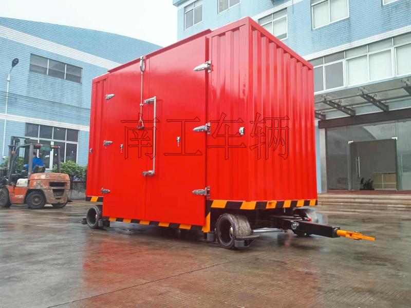 3吨双牵引箱式九游在线登录官网-九游online（中国） 无动力叉车牵引工具拖车
